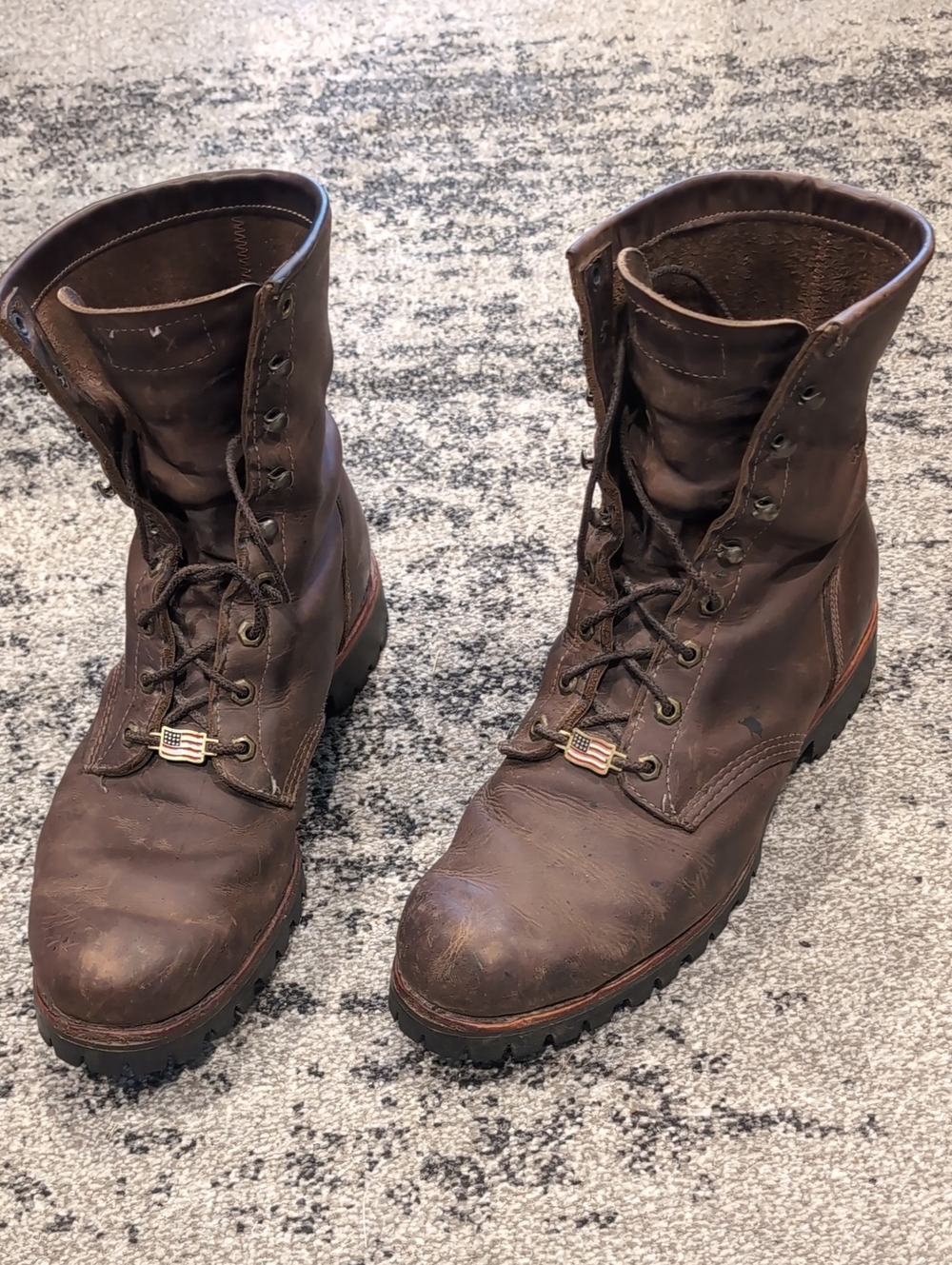 Men's Chippewa USA Made Lace Up Boots Size 11.5 D